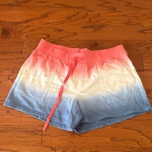 Sonoma Women's Pink and Blue Ombre Athletic Shorts